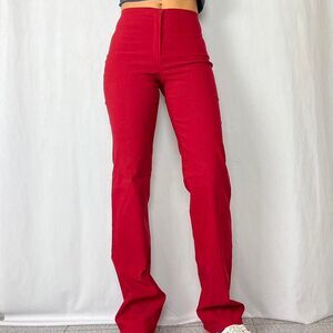 Only Women's Red Trousers